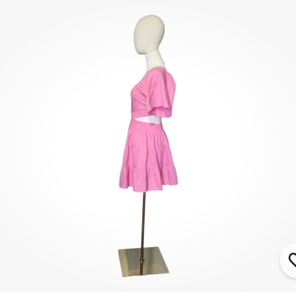 Velvet Pink Mini Dress - Picture 3 of 4